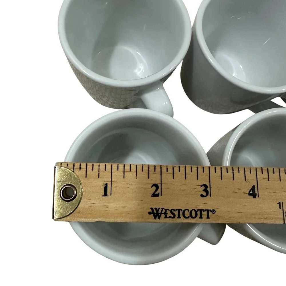 Williams Sonoma‎ White Espresso Cups Demitasse Set of 6